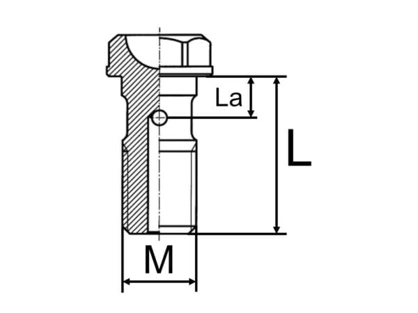 Banjopultti M10x1,0 Grimeca (21mm)