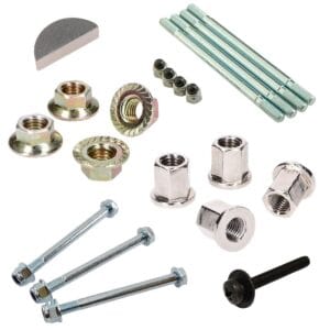 pultit, mutterit ja kiilat