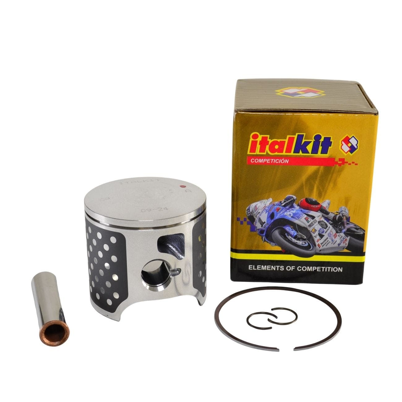 Italkit mäntäsarja 94 – 96cc A-koko (51,95mm) (männäntappi 12mm) Minarelli AM6 Derbi, Aprilia, Gilera