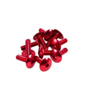 Kateruuvisarja punainen, 10kpl M6x20mm