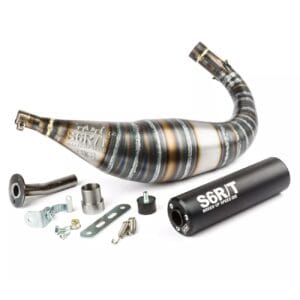 Stage6 RT 90100cc CNC musta tehoputki Minarelli AM6