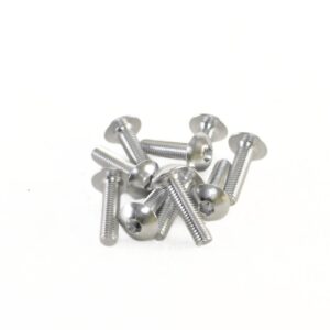 Kateruuvisarja hopea, 10kpl M5x20mm